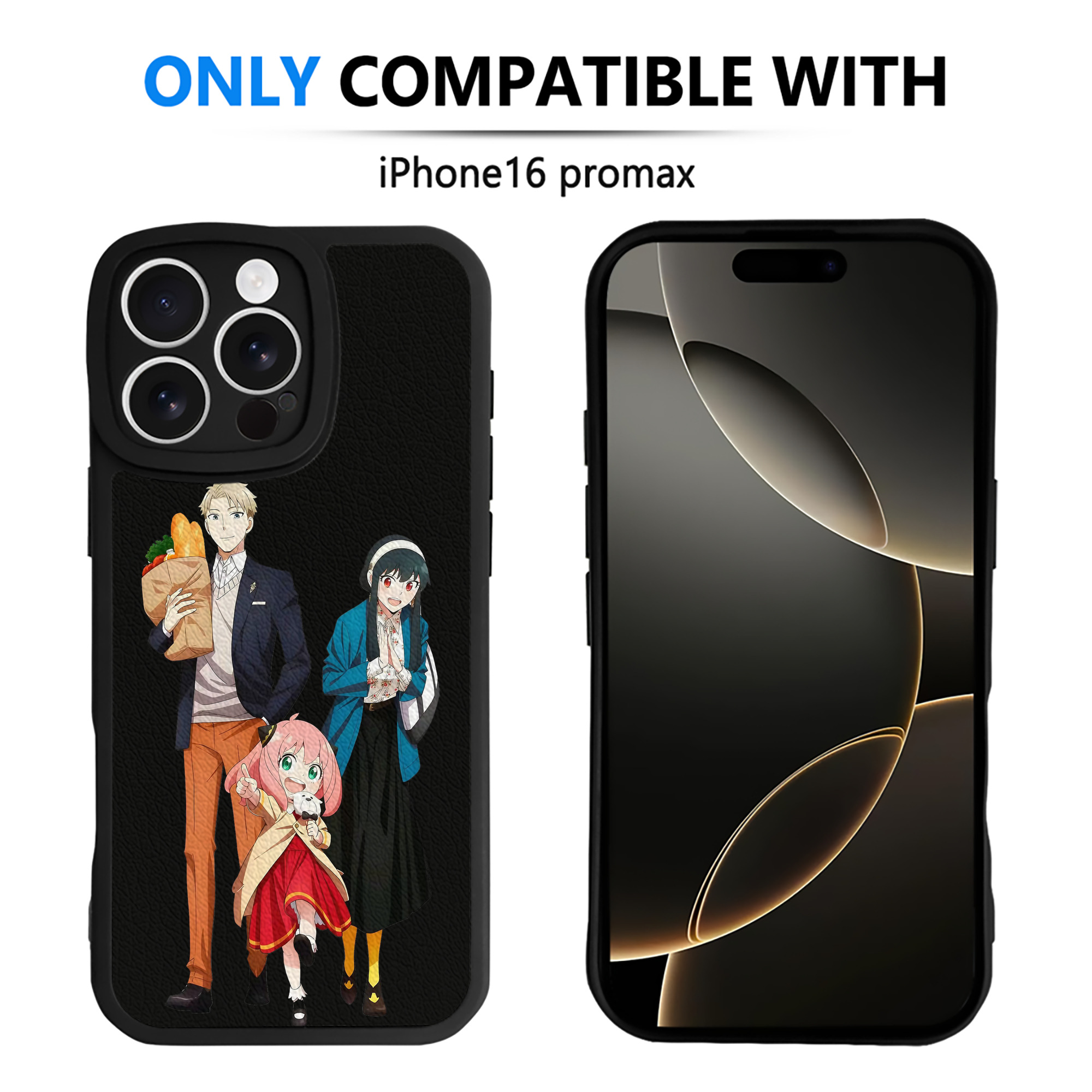 （画像用） SPY×FAMILY间谍家家酒 【iPhone 16シリーズ対応】シリコンスマホケース（レザー調） 材質：シリコン